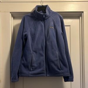 Columbia Light Blue/Purple Full-Zip Fleece Women’s Jacket, Size Large